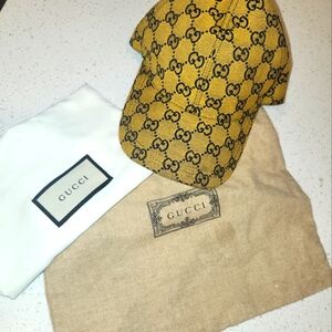 Authentic Gucci Yellow Cap